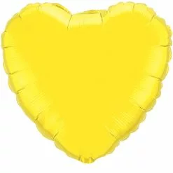 Balloon - Foil, Heart 18" Yellow
