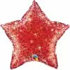 Balloon - Foil, Holographic Star Red -Halloween Costumes Sales balloon foil holographic star red