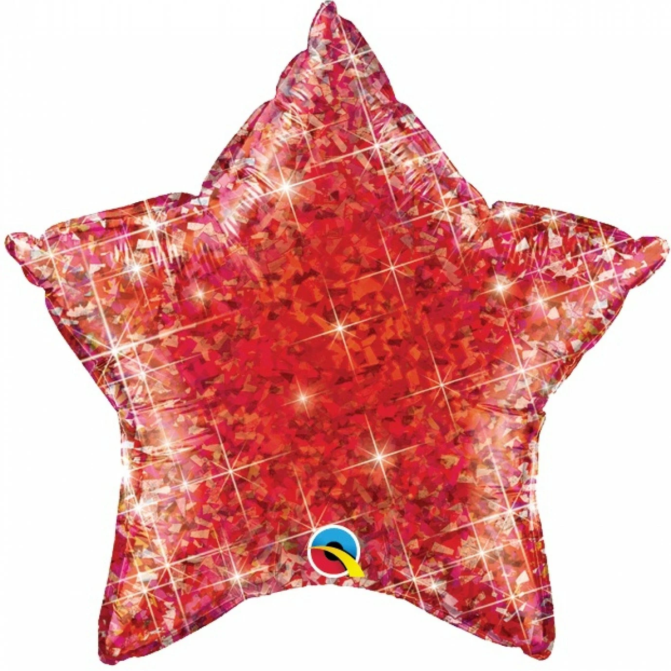 Balloon - Foil, Holographic Star Red 3 Balloon - Foil, Holographic Star Red