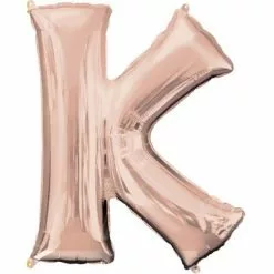 Balloon - 86 Cm Foil Letter Rose Gold -Halloween Costumes Sales balloon foil letter large rose gold k