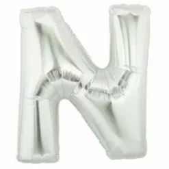 Balloon - 18 Cm Foil Letter Silver 11 Balloon - 18 Cm Foil Letter Silver -Halloween Costumes Sales balloon foil letter large silver n 1