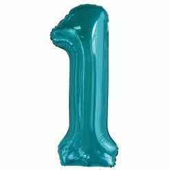 Balloon - 86 Cm Foil Number Teal 11 Balloon - 86 Cm Foil Number Teal -Halloween Costumes Sales balloon foil letter large teal 1