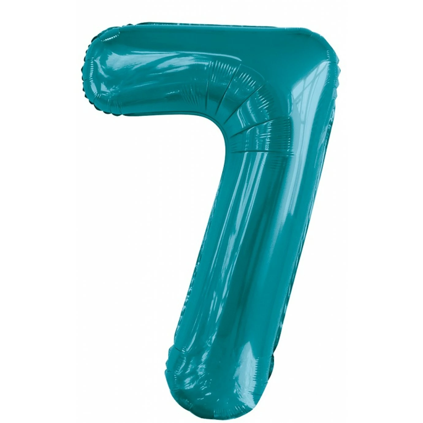 Balloon - 86 Cm Foil Number Teal 7 Balloon - 86 Cm Foil Number Teal - Image 5