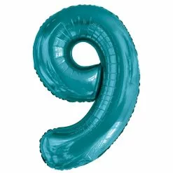Balloon - 86 Cm Foil Number Teal