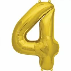 Balloon - 40 Cm Foil Number Gold