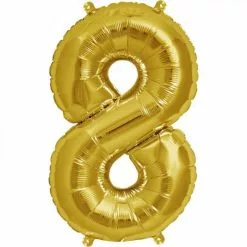 Balloon - 40 Cm Foil Number Gold 10 Balloon - 40 Cm Foil Number Gold -Halloween Costumes Sales balloon foil number medium gold 8