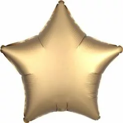 Balloon - Foil, Star 18" Satin Gold
