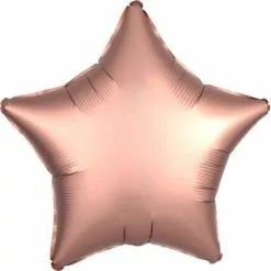Balloon - Foil, Star 18" Satin Rose Copper