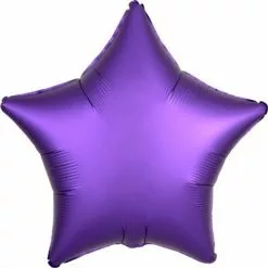 Balloon - Foil, Star 18" Satin Royale Purple