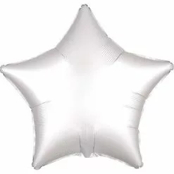 Balloon - Foil, Star 18" Satin White