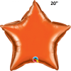 Balloon - Foil, Star 20" Orange -Halloween Costumes Sales balloon foil star 20 orange