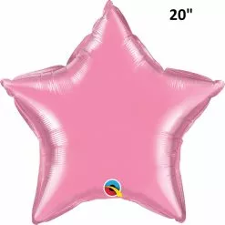 Balloon - Foil, Star 20" Rose
