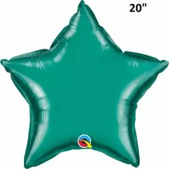 Balloon - Foil, Star 20" Teal