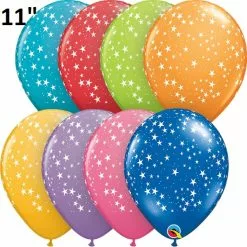 Balloon - Latex Print 11" Stars Assorted
