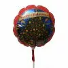 Balloon On Stick - Round 14 Cm, Christmas Tree & Toys