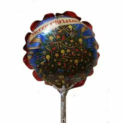 Balloon On Stick - Round 9 Cm, Christmas Tree & Toys