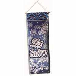 Banner - Foil, Let It Snow