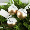 Christmas Bauble - Glass, Gold & White Assorted -Halloween Costumes Sales bauble glass gold white assorted