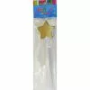 Cake Toppers - Glitter Stars, Gold 4 Pk -Halloween Costumes Sales cake toppers glitter stars gold 4 pk