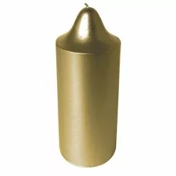 Candle - Pillar 18 Cm Gold