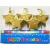 Cake Candles - Gold Stars 5 Pk -Halloween Costumes Sales candles gold stars 5 pk