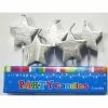 Cake Candles - Silver Stars 5 Pk -Halloween Costumes Sales candles silver stars 5 pk