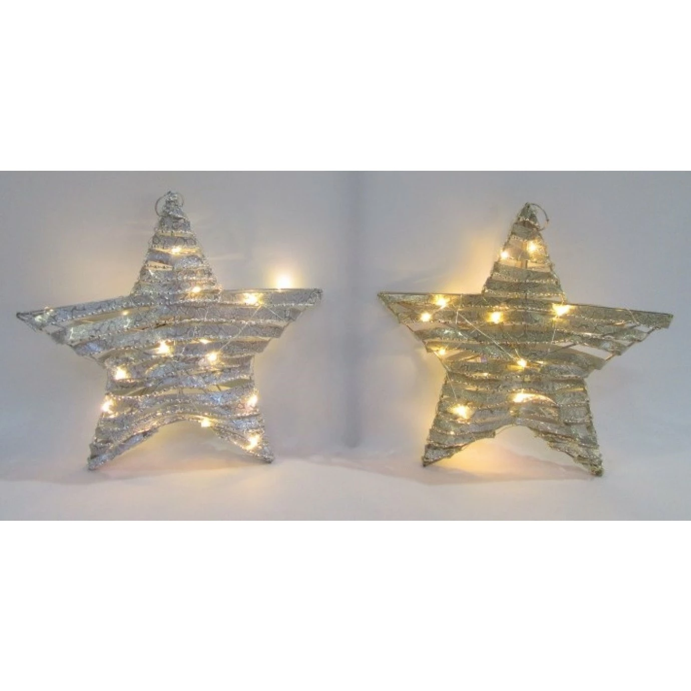 Christmas Bauble - 30 Cm Wire Star LED Assorted