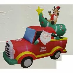 Christmas Inflatables - 2.2 M Santa Truck