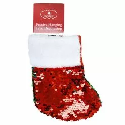 Christmas Ornament - Stocking, Sequin