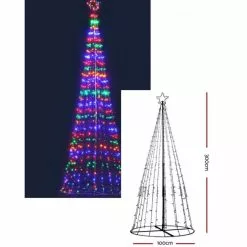 Christmas Tree - 3 M LED Solar, Multicolour