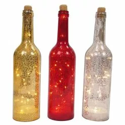 Crackle Bottle - LED, Assorted Colours