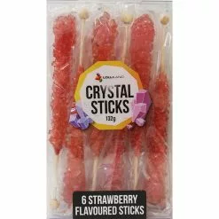 Crystal Sticks - Red Strawberry 6 Pk