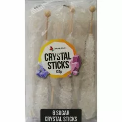 Crystal Sticks - White Sugar 6 Pk