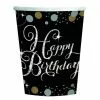 Cups - Sparkling Celebration, Happy Birthday 8 Pk 1 Cups - Sparkling Celebration, Happy Birthday 8 Pk -Halloween Costumes Sales cups sparkling silver happy birthday 8 pk