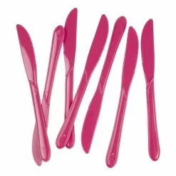 Cutlery - Knives, Hot Pink 20 Pk