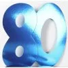 Cardboard Cutouts - Birthday Numbers, 80 Blue 3 Pk -Halloween Costumes Sales cutouts birthday numbers 80 blue 3 pk