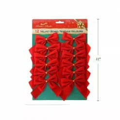 Decorative Bows - Velvet 10 Pk