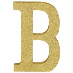 Decorative Letter - Gold Glitter -Halloween Costumes Sales decorative letter gold glitter b 1