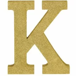 Decorative Letter - Gold Glitter -Halloween Costumes Sales decorative letter gold glitter k 2