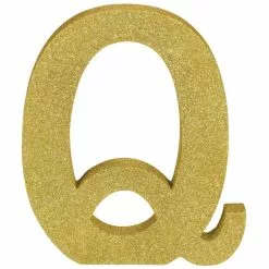 Decorative Letter - Gold Glitter -Halloween Costumes Sales decorative letter gold glitter q 1