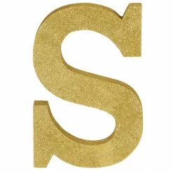 Decorative Letter - Gold Glitter -Halloween Costumes Sales decorative letter gold glitter s 2