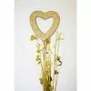 Decorative Pick - Heart Silhouette, Gold -Halloween Costumes Sales decorative pick heart silhouette gold