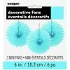 Decorative Fans - Mini, Pale Blue 3 Pk -Halloween Costumes Sales decorativefanslightblue