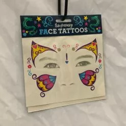Face Tattoos, Butterfly
