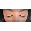 False Eyelashes - Black, Gold Tinsel -Halloween Costumes Sales false eyelashes black gold tinsel