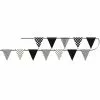 Flag Bunting - Pennant Dots & Stripes, Black -Halloween Costumes Sales flag bunting pennant dots stripes black 2