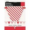 Flag Bunting - Pennant Dots & Stripes, Red -Halloween Costumes Sales flag bunting pennant dots stripes red