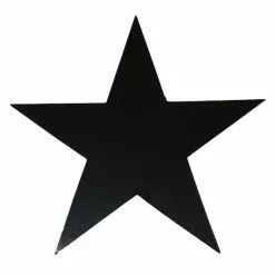 Cardboard Cutouts - Star, Black 100 Mm 12 Pk