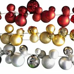 Garland - Jumbo Baubles, 48 Piece 180 Cm, Silver