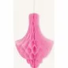 Hanging Decoration - Honeycomb Chandelier, Hot Pink -Halloween Costumes Sales hanging decoration honeycomb chandelier hot pink